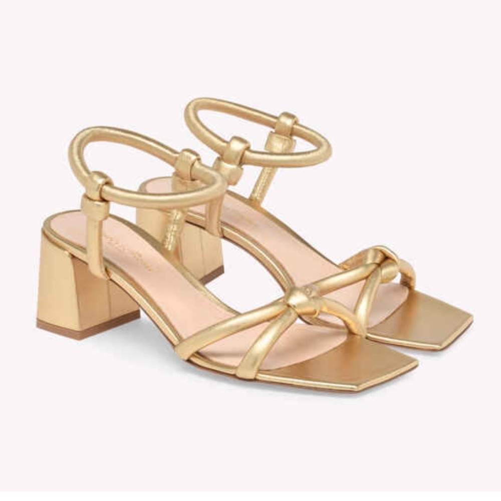 Gianvito Rossi juno 55 gold heels